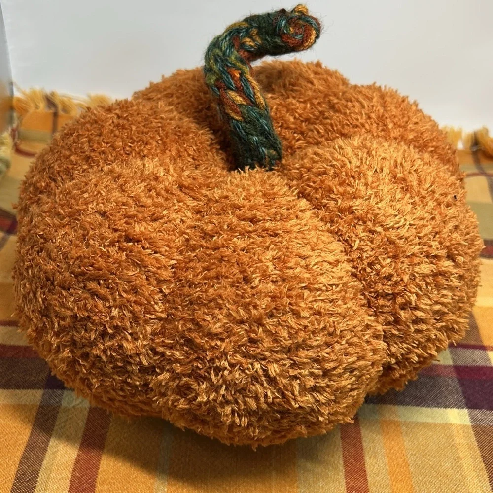 Handmade stuffed pumpkin